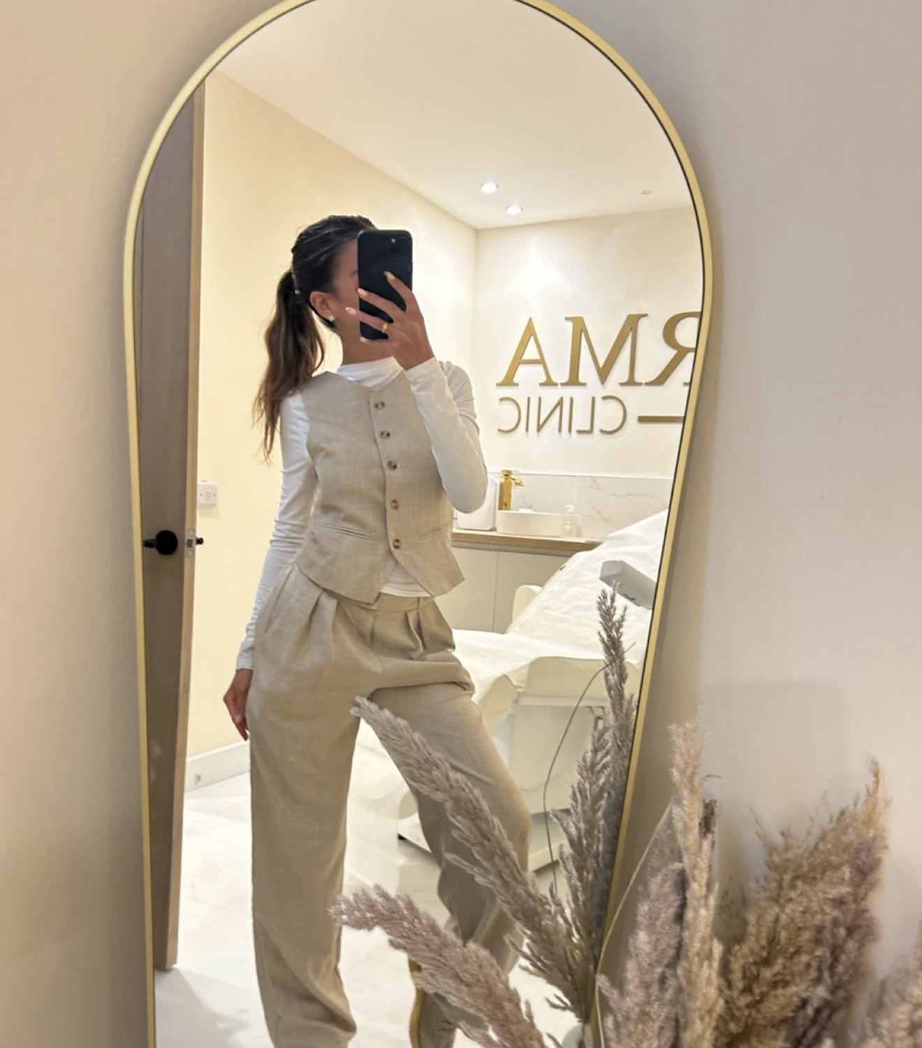 Yenesis Gomez inside her Edinburgh clinic